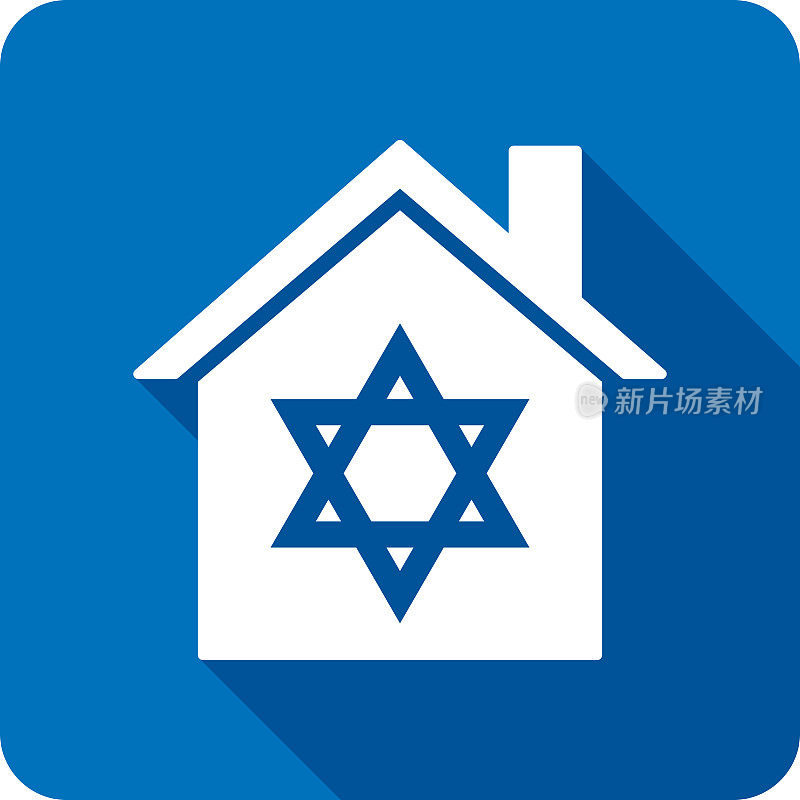 House Star of David图标剪影